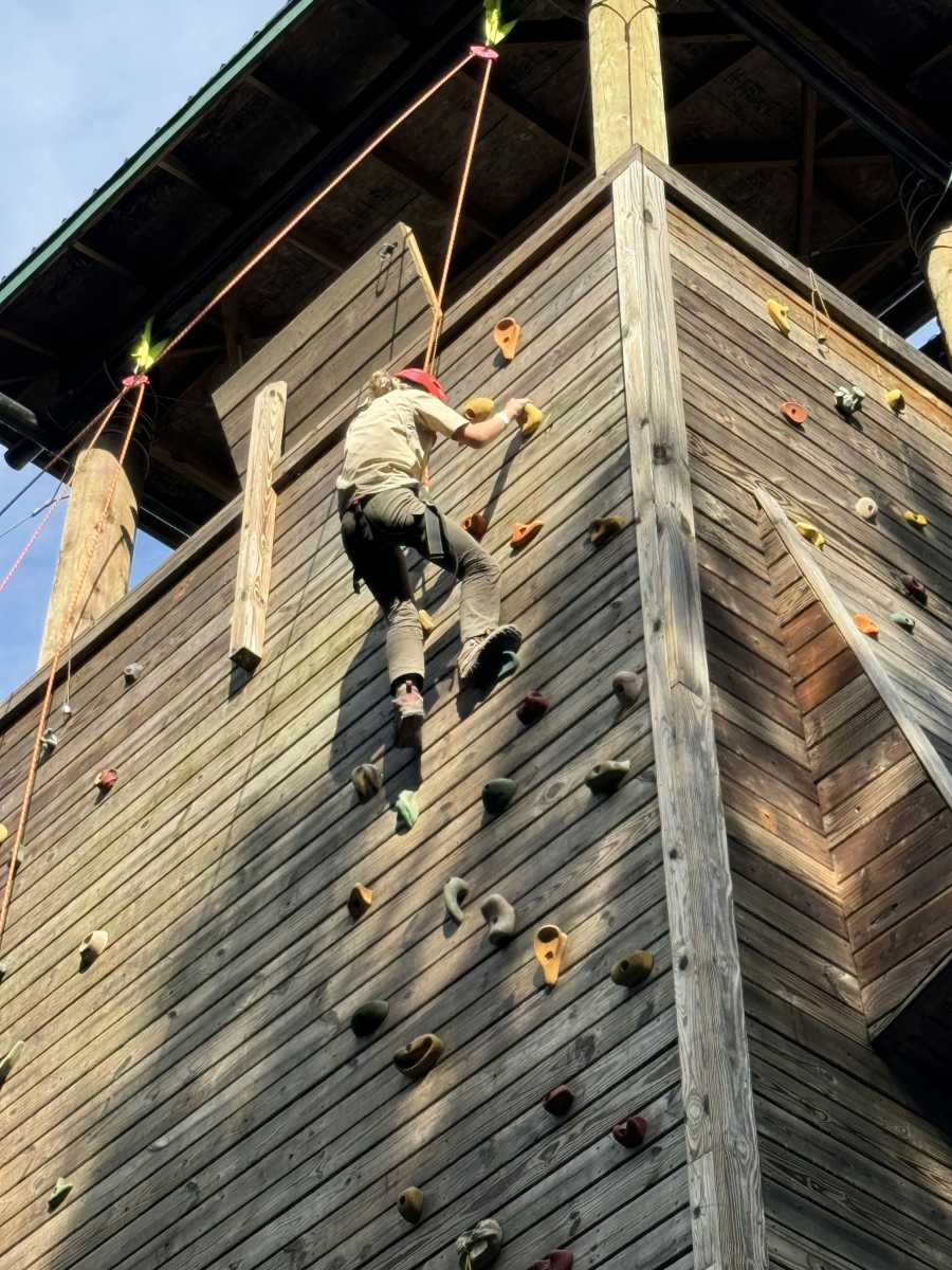 Cub Scouts Rock Climbing