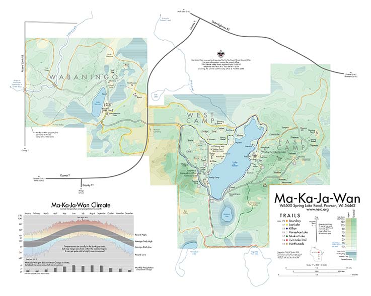 A Map of Camp Ma-Ka-Ja-Wan